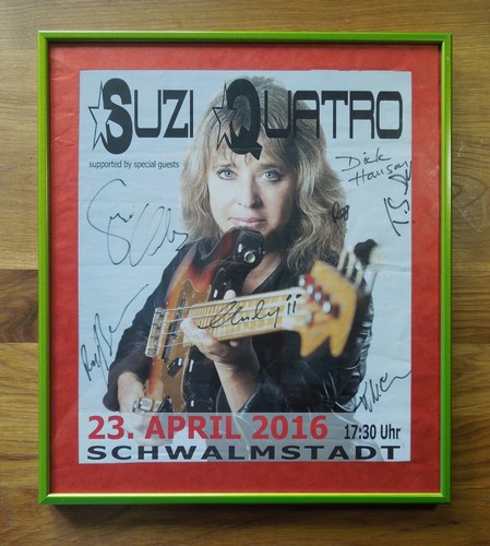 Tourplakat mit autogrammen - autogrammen, von